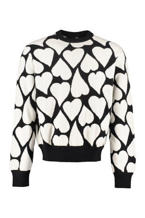 Jacquard motif sweater-0